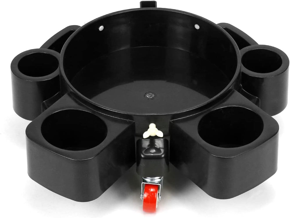 QWORK Bucket Dolly, Detailing Cart for 5 Gallon Car Wash Bucket, Rolling Buck...
