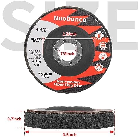 15Pcs 180/320/600 Grit Scour Flap Disc 4-1/2" Polishing for Angle Grinder