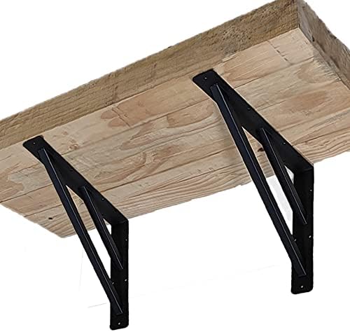 2Pcs Heavy Duty Shelf Bracket Countertop Support Brackets 16"x12" W...