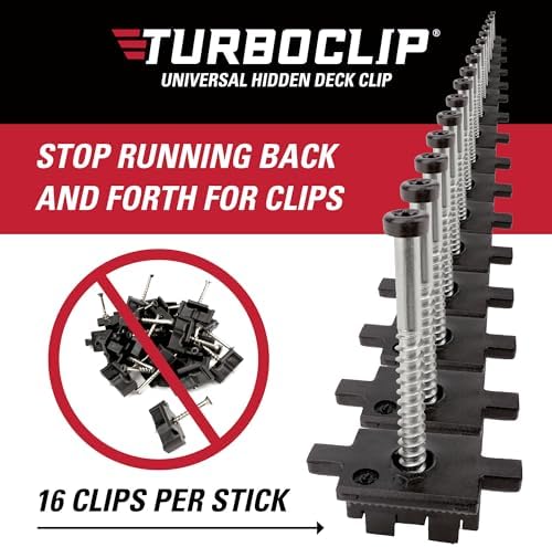 89280 Narrow Gap Universal Hidden Deck Fasteners, (1 Box of 800)
