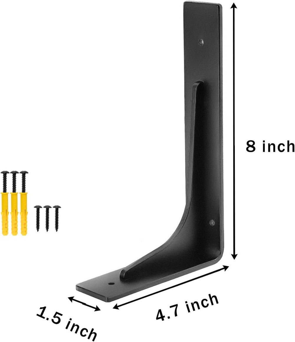 8"x 4.7" Shelf Brackets,L Shelf Brackets, Vertical Angle, Premium A...