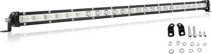 Willpower 25 Inch 120W Single Row Led Light Bar Flood Spot Combo Beam Slim Off Road Light Fog Work Lamp Driving Lights for 4X4 Tractor Truck Boat ATV UTV SUV