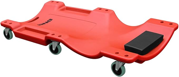 DNA MOTORING 40 Inch Mechanic Creeper, Blow Molded Low Profile Rolling Garage
