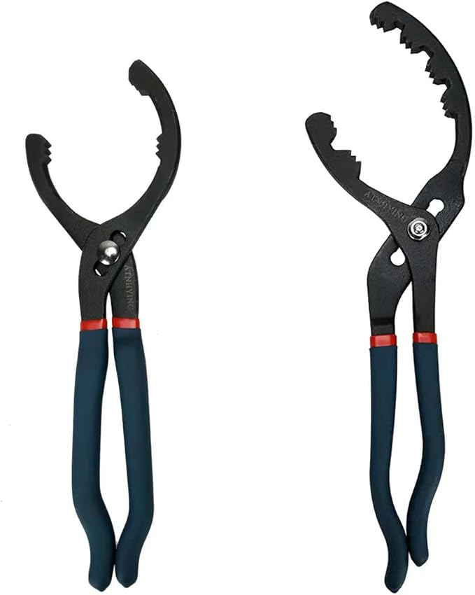 Oil Filter Wrench Set, Oil Filter Removal Tool, No Slipping (2pcs)