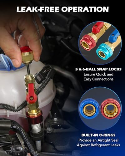 OMT AC Valve Core Removal Tool, R134a R1234yf R22 AC Schrader Valve Tool