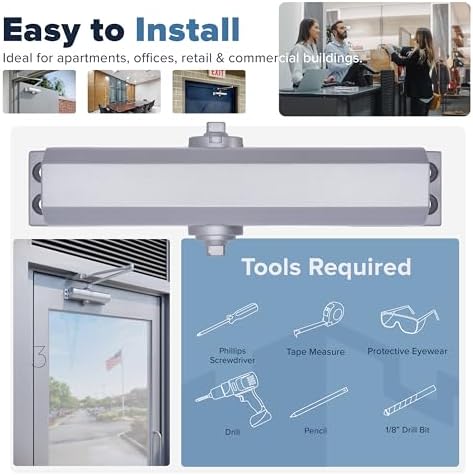Commercial Door Closer Heavy Duty - Automatic Door Closer for Commercial Use ...