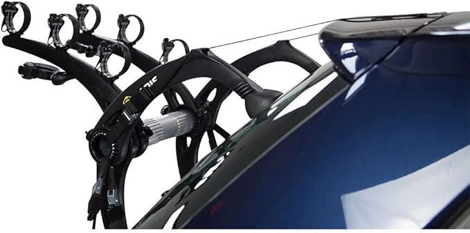 Saris Bones EX 3-Bike Trunk Rack Bicycle Carrier, Anti-Sway Straps, Fits Most