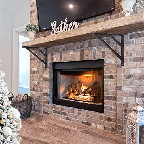 16 inch Heavy Duty Shelf Brackets, Countertop Support Brackets, Fireplace Man...