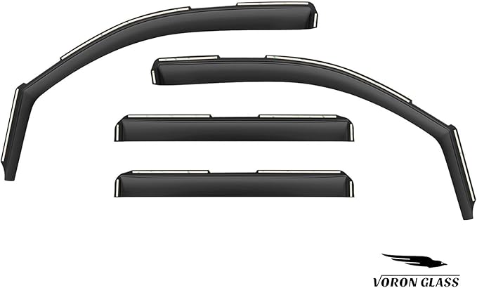 Voron Glass in-Channel Extra Durable Rain Guards (4 Pieces)