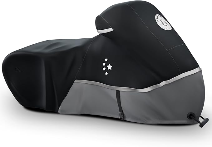 Motorcycle Cover 420D Heavy Duty All Season Universal Weather Waterproof