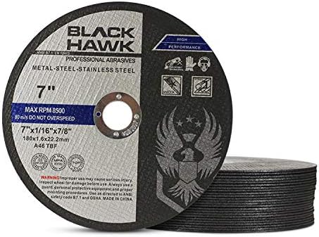 BHA 7 x 1/16 x 7/8 Cut Off Wheels for Metal, Stainless Steel - 25 Pack