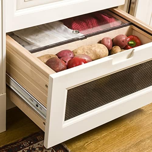 Gobrico 10 Pairs 20-Inch Rear/Side Mount Soft Close Drawer Slides with Bracke...