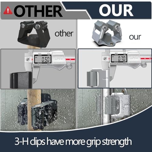 3-H 25 Pack Mop and Broom Holder Big Size Hanging 1 KG Extra,Broom Hanger Wal...