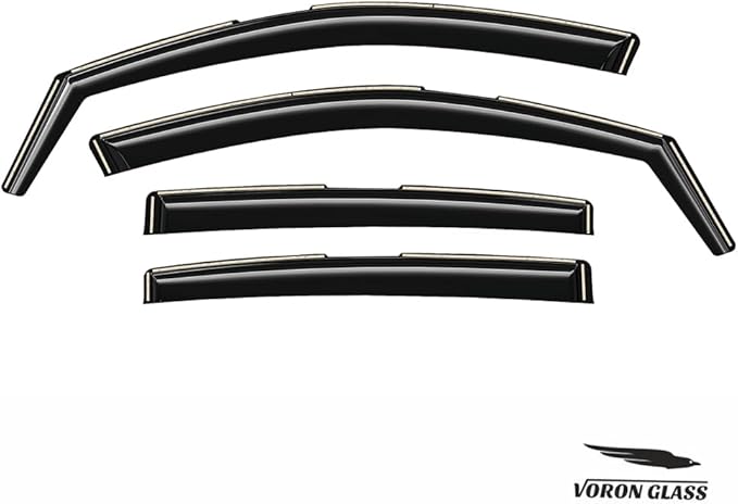 Voron Glass in-Channel Extra Durable Rain Guards (4 Pieces)