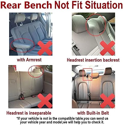 Flying Banner Car Seat Covers Front Seats Rear Bench Polyester car seat Prote...