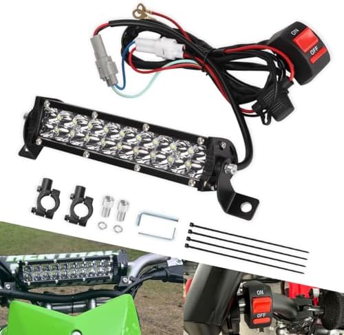 Motorcycle LED Light Bar & ON-Off Switch Headlight kit for CRF110 CRF250F...