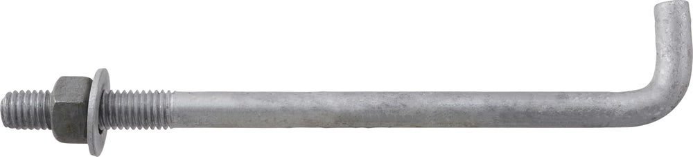 Hillman Anchor Bolts, 5/8in x 12in, 10 Pack, Hot-Dipped Galvanized