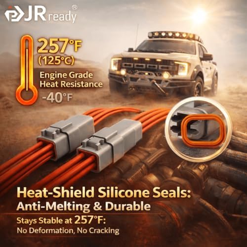 JRready 238PCS DT Connector Waterproofing Kit, 2-12 Pin Deutsch DT Connectors...