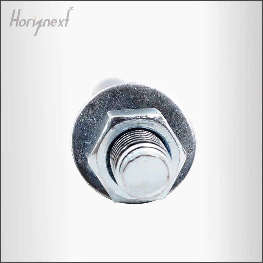 3/8 Concrete Anchors, 3/8 Wedge Anchors Bolts, 3" L, 100 Pcs
