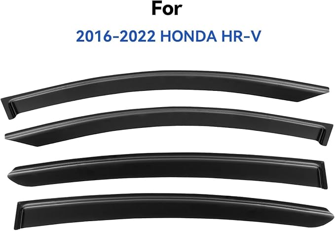 Window Visors Rain Guards for 2016-2022 Honda HRV, Out-Channel Window Vent Wind