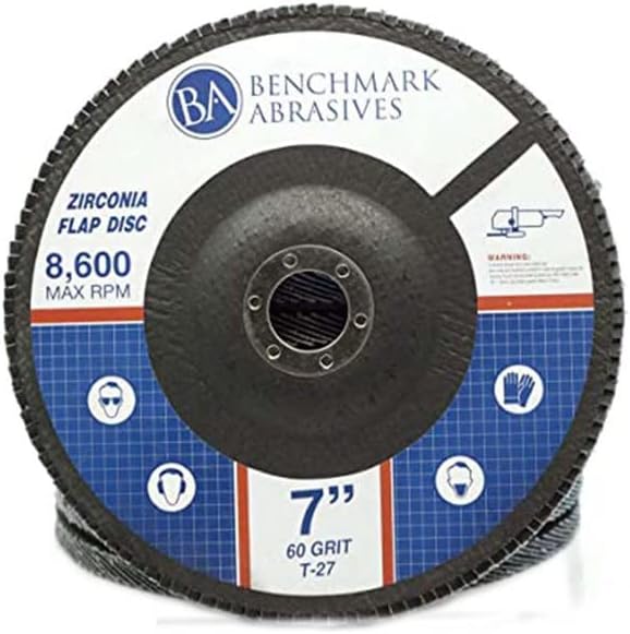 Benchmark Abrasives 7" x 7/8" Premium High Density Jumbo Zirconia T...