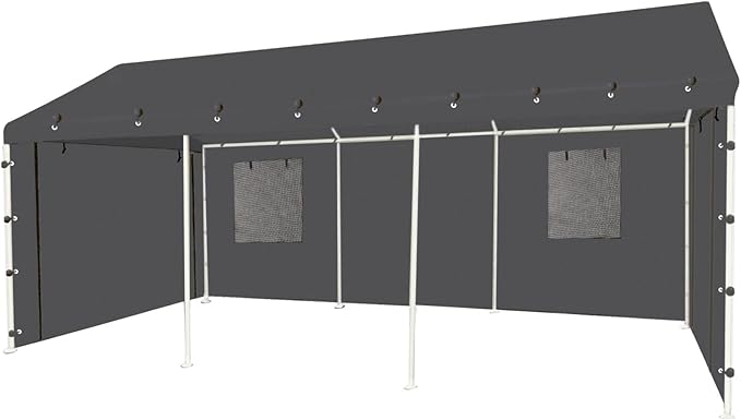 Sidewall Panel with Mesh Windows and Elastic Ball Bungees,