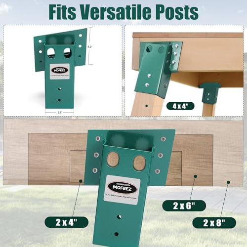 Mofeez Outdoor 4x4 Compound Angle Brackets for Deer Stand Hunting Blinds Shoo...