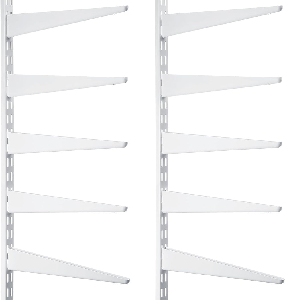Colingmill 2 Pcs Twin Rail Upright Wall Shelving System 47.5 Inch with 10 Pcs...