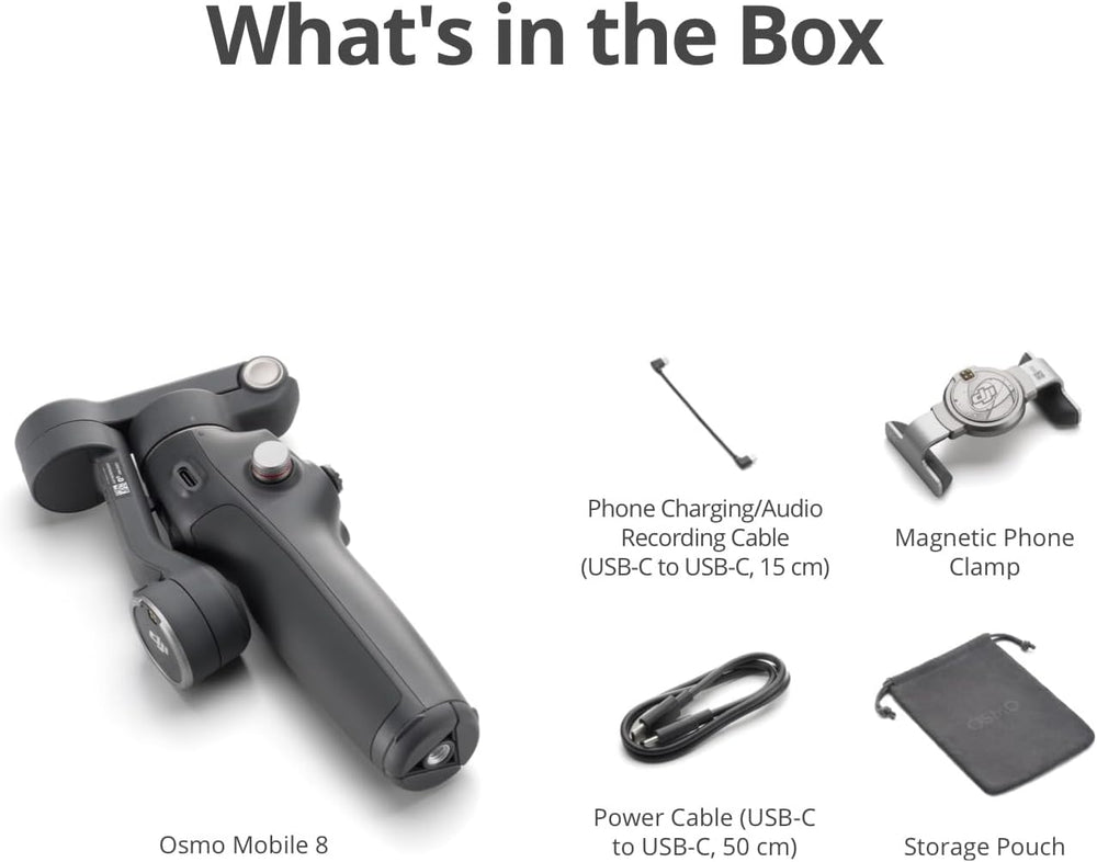 DJI Osmo Mobile 8 Standard Combo, Gimbal Stabilizer for Phone