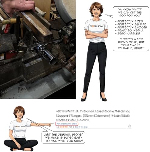 Closet Rod Support Flanges with Screw On Attachment | Heavy Duty Clothes Pole...