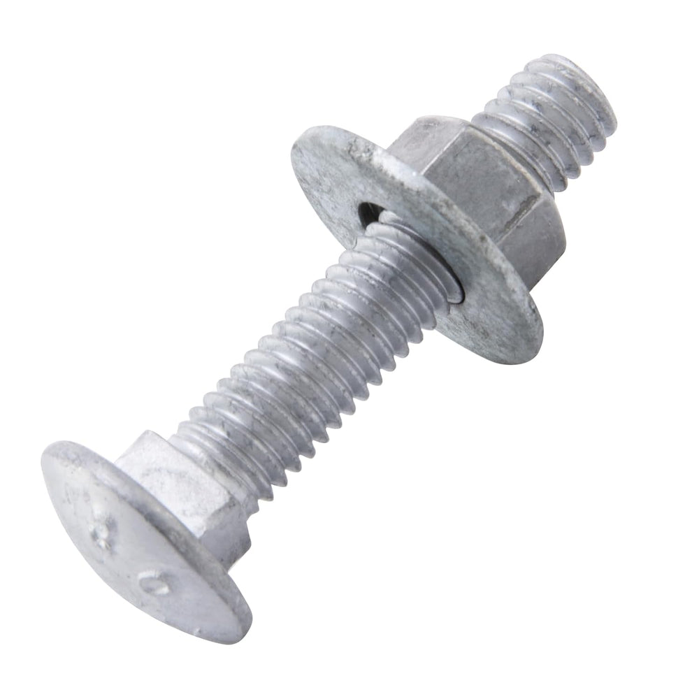 1/2" x 2-1/2" Carriage Bolts (25 PCS), Hot Dip Galvanized, Heavy Du...