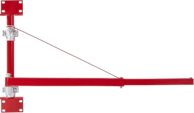 VEVOR Wall Mount Jib Crane, 660 lbs Max Load Capacity Electric Scaffolding Lift