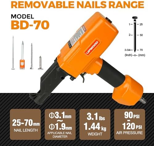 Air Nail Puller Nail Remover Pneumatic Denailer Tool for Recycled Wood Fence ...