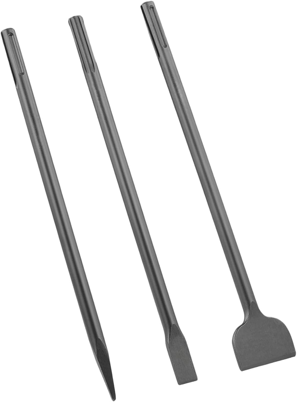 16-Inch SDS Max Chisel Set, Flat Chisel 1" (25MM) Width, Point Chisel, S...