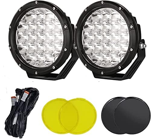 BIGLIONX Round LED Offroad Lights 7inch 2pcs 210W 32000LM LED Off Road Light ...