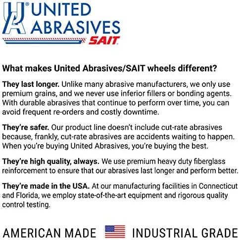 United Abrasives-SAIT 23101 A60S General Purpose Cut-Off Wheels (Type 1/Type ...