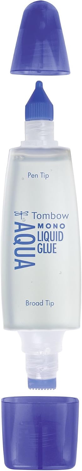 Tombow PT-WTC-10P Liquid Aqua Glue Extra Strong with Two Tips - Pack of 10