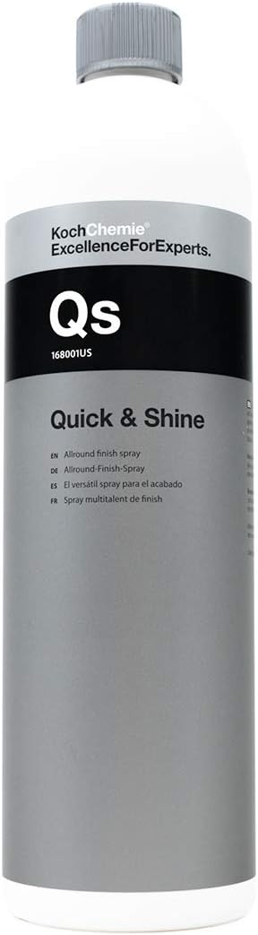 KOCHCHEMIE Quick & Shine Allround Finish Spray - Cleans, Maintains, and Preserves All Smooth and Painted Surfaces; Ideal for Quick Finishing and Showroom Exhibition Use (1 Liter)
