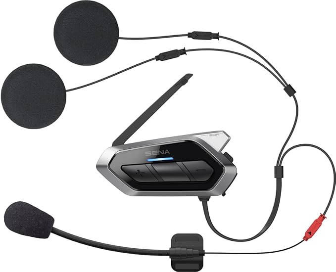 Sena 50R 3-Button Motorcycle Bluetooth Headset w/Sound by Harman Kardon