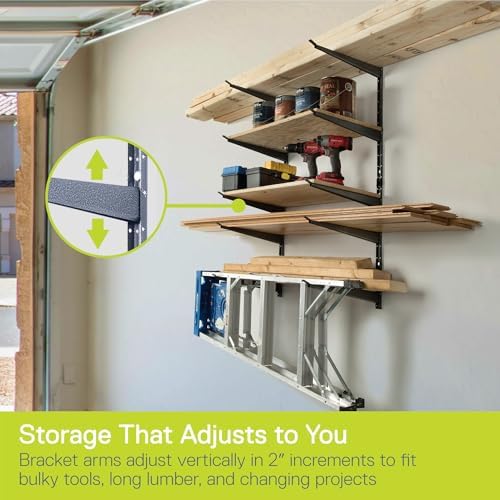 Delta Heavy Duty Lumber Storage Rack Cycle, Holds Up to 800 lbs - Easy to Ins...