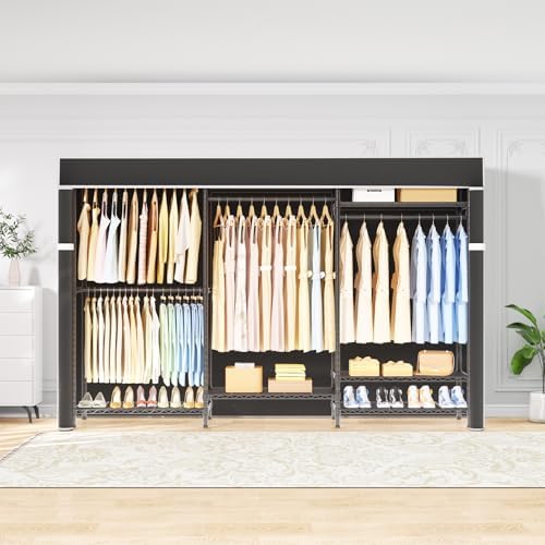 Ulif E13C Pro Heavy Duty Closet Organizer System，Freestanding Clothing Racks ...
