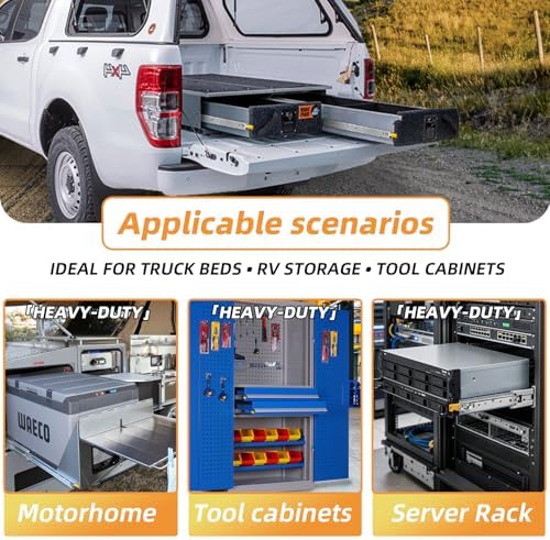 with Lock Heavy Duty Drawer Slides 12 14 16 18 20 22 24 26 28 30 32 34 36 40 ...