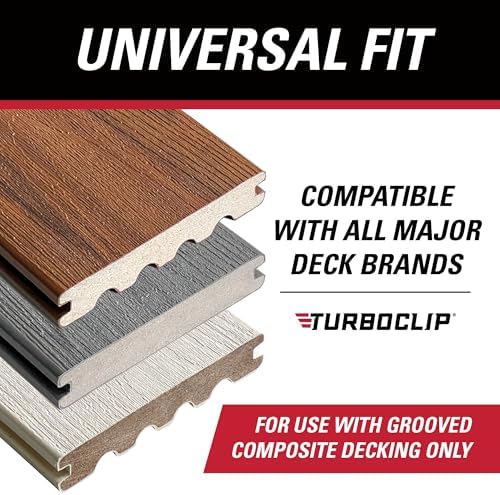 89280 Narrow Gap Universal Hidden Deck Fasteners, (1 Box of 800)