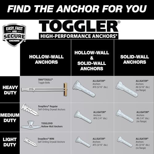 TOGGLER SNAPTOGGLE BM5 Toggle Anchor, 50 Pack, No Bolts