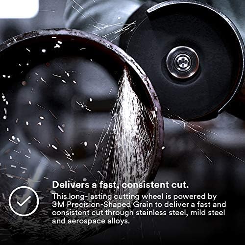 3M Silver Cut-Off Wheel, 87458, 60+, T1, 3 in x 0.035 in x 3/8 in