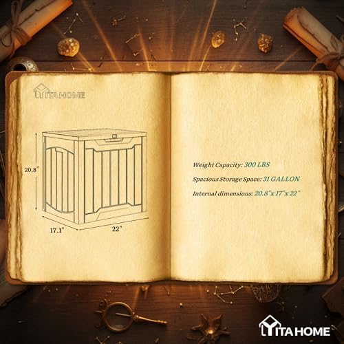 YITAHOME 31 Gallon Outdoor Storage Box