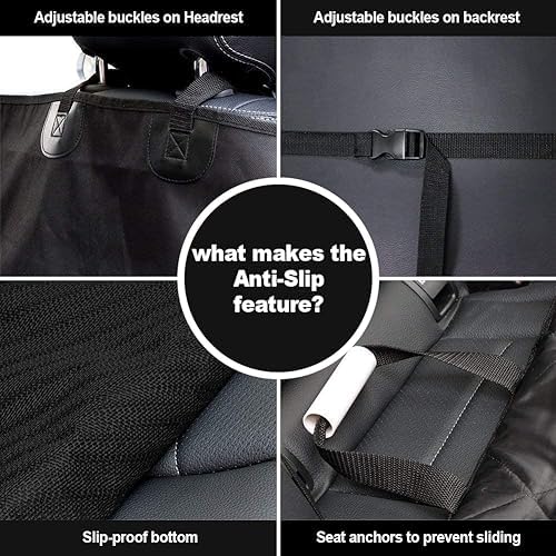 AsFrost Dog Seat Cover Cars Trucks SUVs, Thick 600D Heavy Duty Pets Car Seat ...