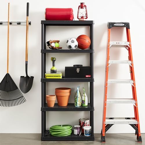 Gracious Living 5 Shelf Fixed Height Ventilated Medium Duty Storage Unit