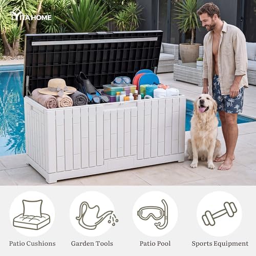YITAHOME 120 Gallon Outdoor Storage Deck Box