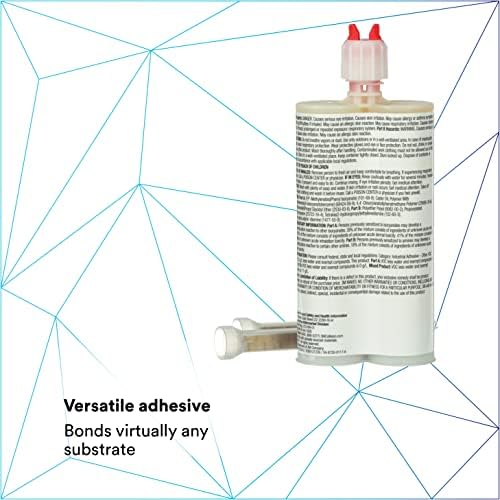 3M Super Fast Plastic Repair Adhesive, 04248, Black, 200 mL Cartridge